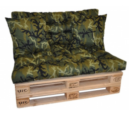 Polstry na paletový nábytek - látka maskáč