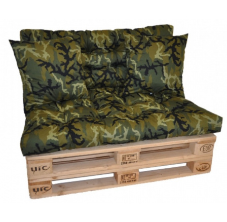 Polstry na paletový nábytek - látka maskáč Polstry na paletový nábytek - látka maskáč