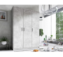 Skříň Lena 3D - Beton světlý