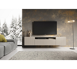 Závěsná TV skříňka NOEMI Kašmír+Kašmír