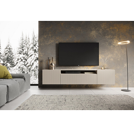 Závěsná TV skříňka NOEMI Kašmír+Kašmír