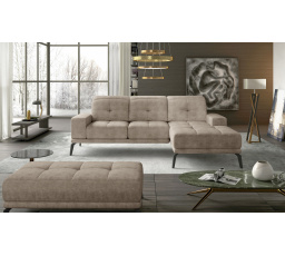 Rohová sedačka Torrense + Puf Dora 21 140x215 Pravá