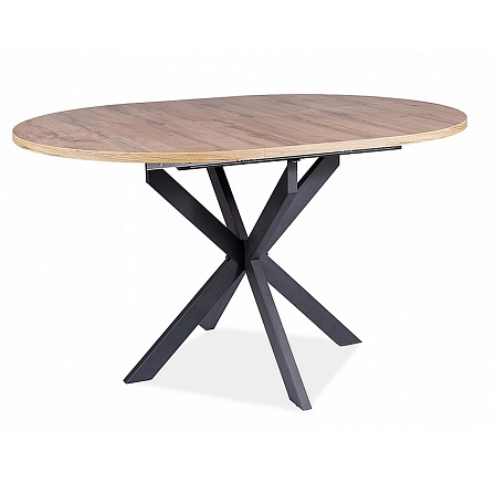 Jídelní stůl GASTON 100 , Dub Artisan/Černý mat Jídelní stůl GASTON 100 , Dub Artisan/Černý mat