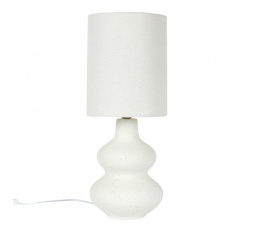 Stolní lampa Lamil keramická krémová