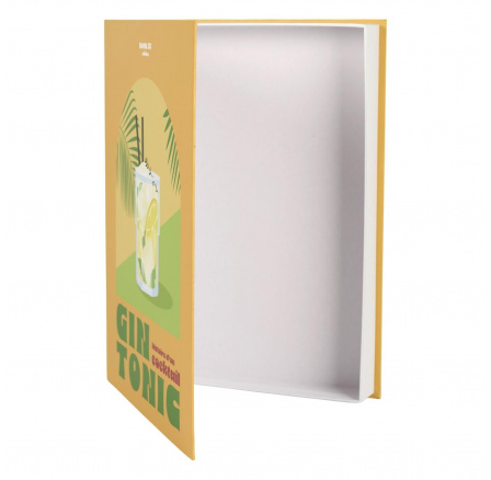 Krabice kniha Gin Tonic žlutá Krabice kniha Gin Tonic žlutá