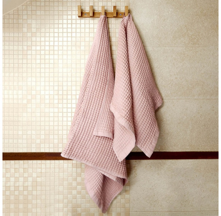 Ručník VAFFEL růžový 50x90cm AW23 860640