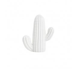 Stojící dekorace CACTUS krémový keramický kaktus 14x6x16 cm 729799