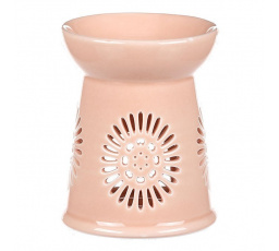 Aromalampa s motivem sedmikrásky, meruňková barva, porcelán