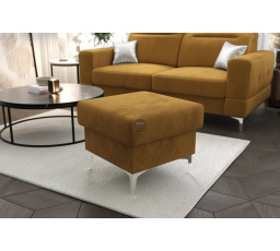 Taburet s úložným prostorem MALIBU 55x55  cm - žlutá