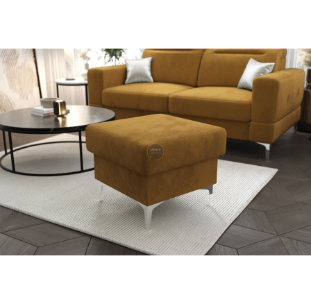 Taburet s úložným prostorem MALIBU 55x55 cm - žlutá Taburet s úložným prostorem MALIBU 55x55 cm - žlutá