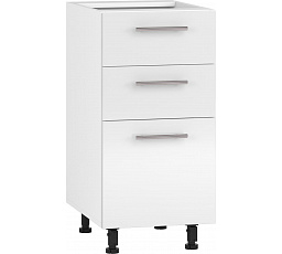 Kuchyňská dolní skříňka VENTO D3S-40/82, Bílá/Bílý Lesk