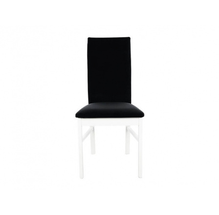 Jídelní židle ASSEN bílá teplá (TX098)/Mavel 19 black
