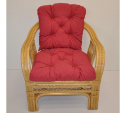 Polstr na křeslo Rio De Janeiro látka vínový melír