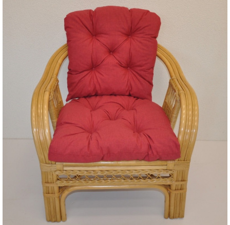 Polstr na křeslo Rio De Janeiro látka vínový melír Polstr na křeslo Rio De Janeiro látka vínový melír