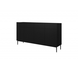Komoda Nicole, matná černá / černé nohy