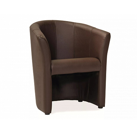 Křeslo TM-1, Hnědá ekokůže EK-18/Wenge