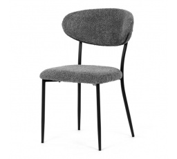 Jídelní židle, šedá, látka bouclé, CT-W1021 GREY2