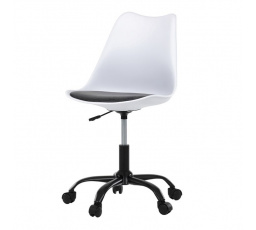 Kancelářská židle, výškově nastavitelná, šedá plast, KA-X7055 GREY