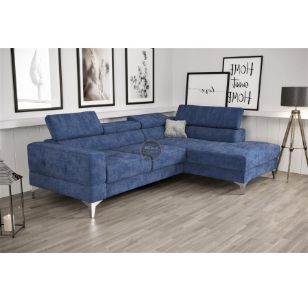 Rohová sedací souprava TOSCANIA MINI s funkcí spaní 170x250 cm - modrá, pravá Rohová sedací souprava TOSCANIA MINI s funkcí spaní 170x250 cm - modrá, pravá