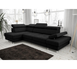 Rohová sedací souprava GALAXY MINI 170x280 - černá , levá
