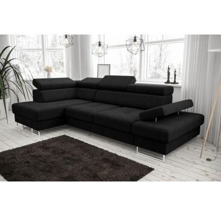Rohová sedací souprava GALAXY MINI 170x280 - černá , levá