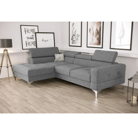 Rohová sedací souprava TOSCANIA MINI s funkcí spaní 170x250 cm - šedá , levá Rohová sedací souprava TOSCANIA MINI s funkcí spaní 170x250 cm - šedá , levá