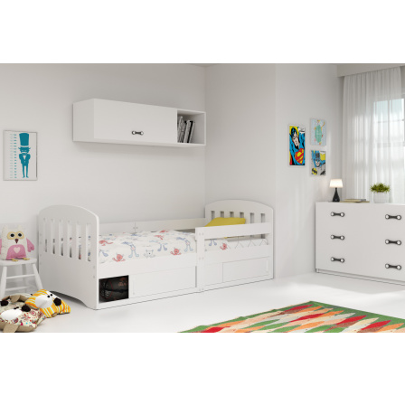Postel CLASSIC s úložným prostorem 160 x 80, Bílá