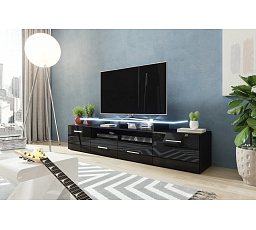 TV komoda EVORA, černá 