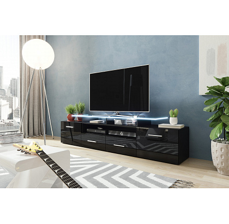 TV komoda EVORA, černá TV komoda EVORA, černá