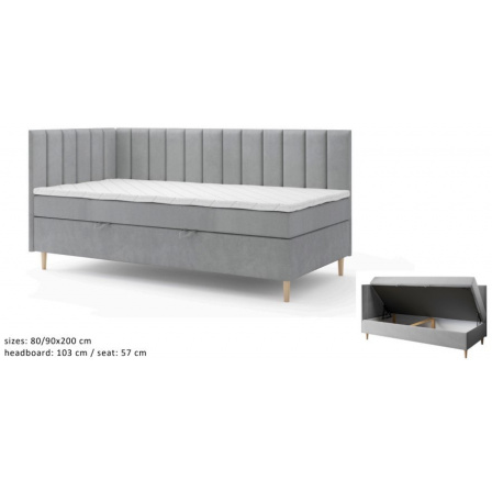 Kontinentální postel Maya 90x200