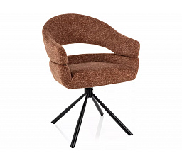 ŽIDLE BORGO LEO RÁM ČERNÝ / CAMEL 35
