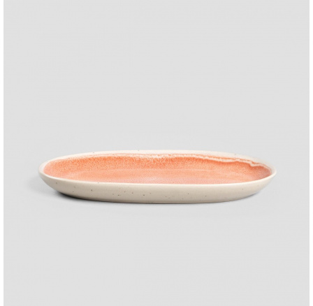Oválný talíř SEDANO korálový 18 cm 727481