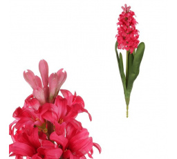 Hyacint - umělý řezaný, tmavě růžová barva