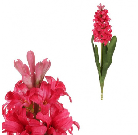 Hyacint - umělý řezaný, tmavě růžová barva