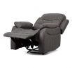 Polohovací křeslo, šedá, látka vintage, TV-4086 GREY