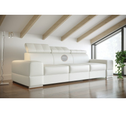 Kožená Sofa ROYAL III 295 cm - bílá kůže