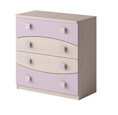 Komoda TENUS TK4SZ T-05, dub santana/vřes