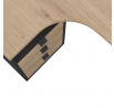 Rohový psací stůl SIGAL 600/03, Šedá/Jackson hickory