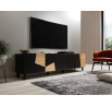 Tv komoda ETNA, černá matná/ černá matná/ dub craft