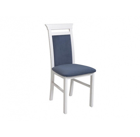 Jídelní židle IDENTO NKRS,  židle bílá /Modone 9707 blue
