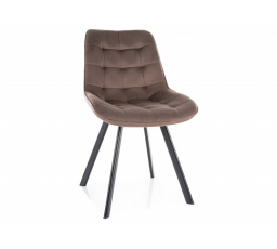 Jídelní otočná židle MONTI VELVET, Cappuccino Bluvel 38/Černá