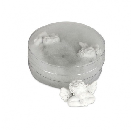 Anděl mini - polyresin, bílý, cena za balení (3 ks)
