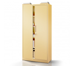 Kancelářská kovová skříň na dokumenty béžová: Fresh Style JAN H, 900 x 1950 x 400 mm
