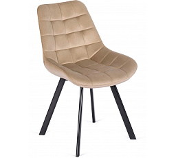 Židle RICK Béžová Sametová