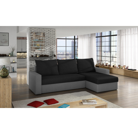 Rohová sedací souprava LIVIO, Pravá, Alova 04/Alova 10 grey Rohová sedací souprava LIVIO, Pravá, Alova 04/Alova 10 grey