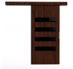 Posuvné dveře na stěnu FORLI 106 Wenge+Black Lacobel