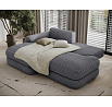 Ripeli Corner Sofa Bed with Storage, Grey Velvet, Left-Hand Facing Modullo 04 180x128 Left 1