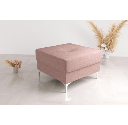 Taburet s kontejnerem 55x55 cm - růžová Taburet s kontejnerem 55x55 cm - růžová