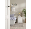 Noční stolek SIMPLICITY 230, Bílý lesk 