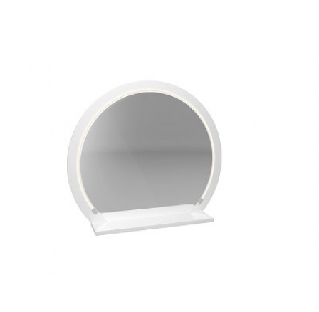 SANTANA 07 -Zrcadlo,lamino Bílá/bílý lesk (ML) (SECCO 1140701=1BALÍKY) (K150-E)NOVINKA